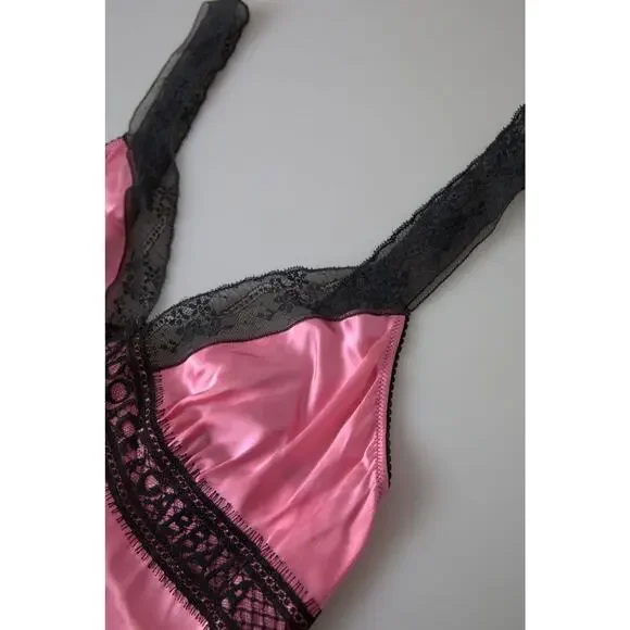 Dolce & Gabbana Pink Lace Silk Sleepwear Camisole Top Underwear